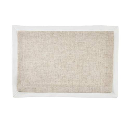 Fennco Styles Moldura Collection Classic Double Layer Linen Blend Table Linens – Table Linens for Banquets, Wedding, Special Events and Home Décor