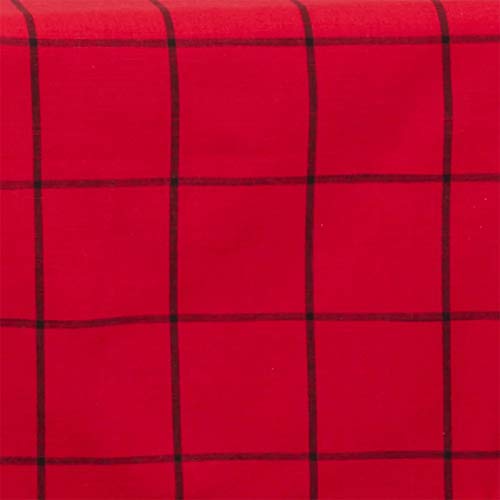 Fennco Styles Classic Large Plaid Cotton Table Runner 16" W x 72" L - Black Table Cover for Christmas, Holiday, Dining Table, Banquets and Special Occasion