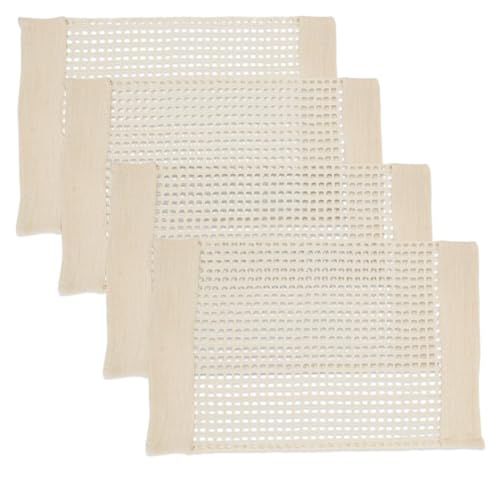 Fennco Styles Airy Net Design Cotton Table Runner 16" W x 72" L - Ivory Hollow Pattern Table Cover for Dining Room, Banquets, Family Gatherings, and Holidays