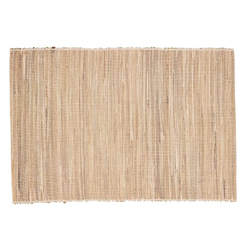 Fennco Styles Woven Chic Texture Water Hyacinth Table Runner 18 x 72 Inch - Natural Table Cover for Home Décor, Dining Table, Banquets, Holiday and Special Events