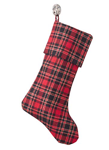 Fennco Styles Highland Holiday Red & Black Plaid Design 13"x19" Stocking (13"x19" Stocking)