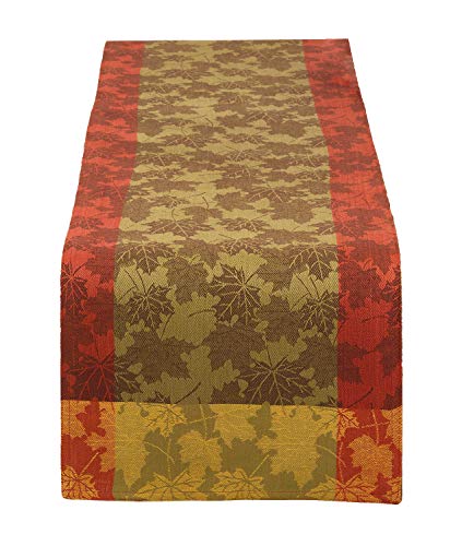 Fennco Styles Feuillage Collection Country Foliage Jacquard 100% Pure Cotton Table Linens - Multicolor Table Linens for Thanksgiving, Banquets, Special Events and Home Décor