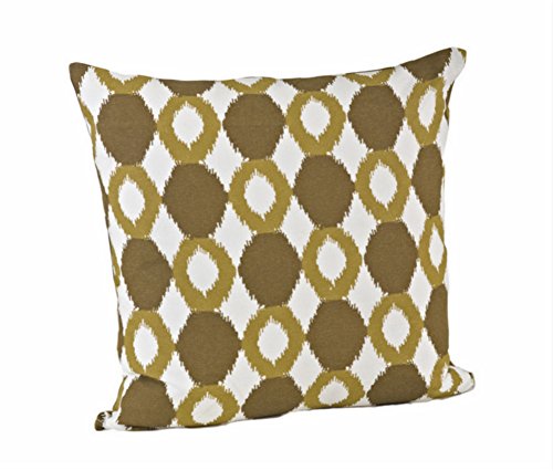 Fennco Styles Ikat Cotton Down Filled Decorative Throw Pillow