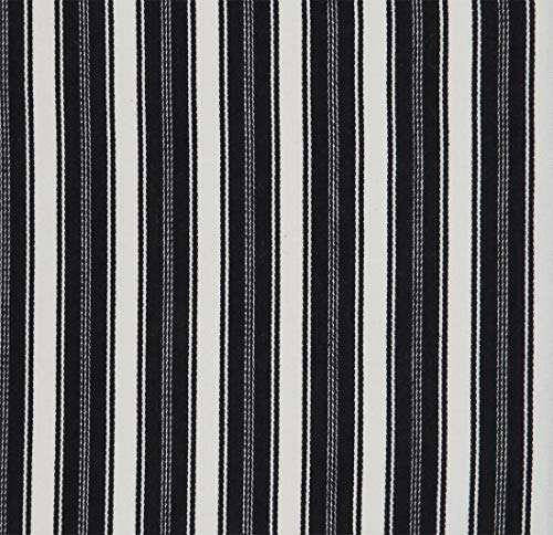 Fennco Styles Classic Striped Cotton Decorative Table Runner 16" W x 72" L - Black & White Table Cover for Banquets, Special Events, Everyday Use and Home Décor