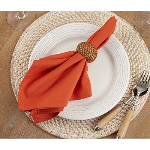 Fennco Styles Classic Solid Design Napkins, 20-inch Square, Set of 4