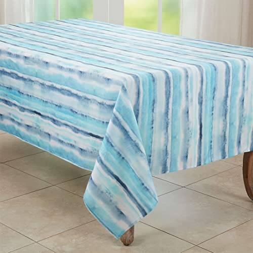 Fennco Styles Soft Watercolor Design Table Runner 16 x 70 Inch – Blue Table Cover for Home Décor, Dining Table, Banquets, Holidays and Special Events