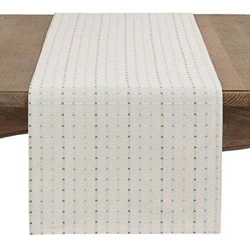 Fennco Styles Modern Stitched Line Table Runner - Stripe Table Cover for Home Décor, Dining Table, Banquet, Family Gathering and Special Occasion