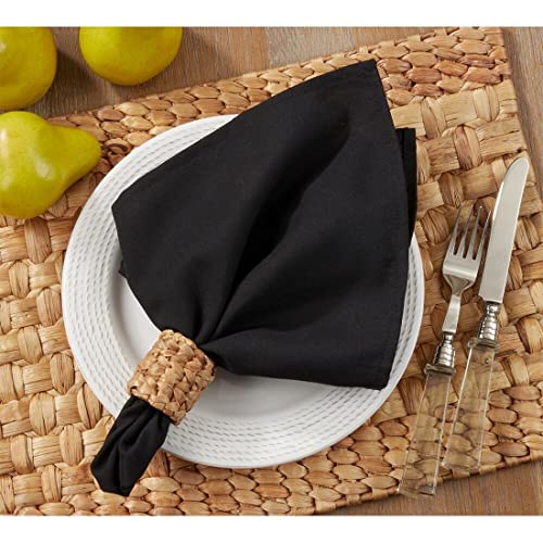 Fennco Styles Classic Solid Design Napkins, 20-inch Square, Set of 4