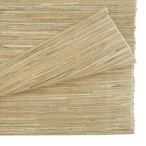 Fennco Styles Woven Chic Texture Water Hyacinth Table Runner 18 x 72 Inch - Natural Table Cover for Home Décor, Dining Table, Banquets, Holiday and Special Events