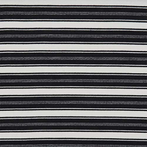 Fennco Styles Classic Striped Cotton Decorative Table Runner 16" W x 72" L - Black & White Table Cover for Banquets, Special Events, Everyday Use and Home Décor