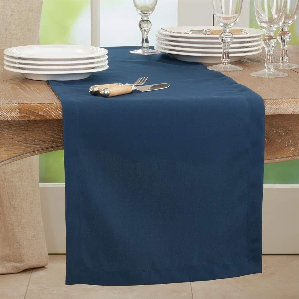 Fennco Styles Classic Everyday Design Solid Color Table Runner 16 x 72 Inch - Table Cover for Home Décor, Banquets, Family Gathering and Special Occasion