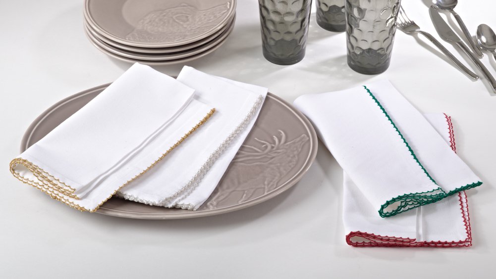 Fennco Styles Whip Stitched 100% Cotton Table Runner - Gold Table Cover for Home Décor, Dining Table, Holiday, Banquets, Family Gathering and Special Occasion