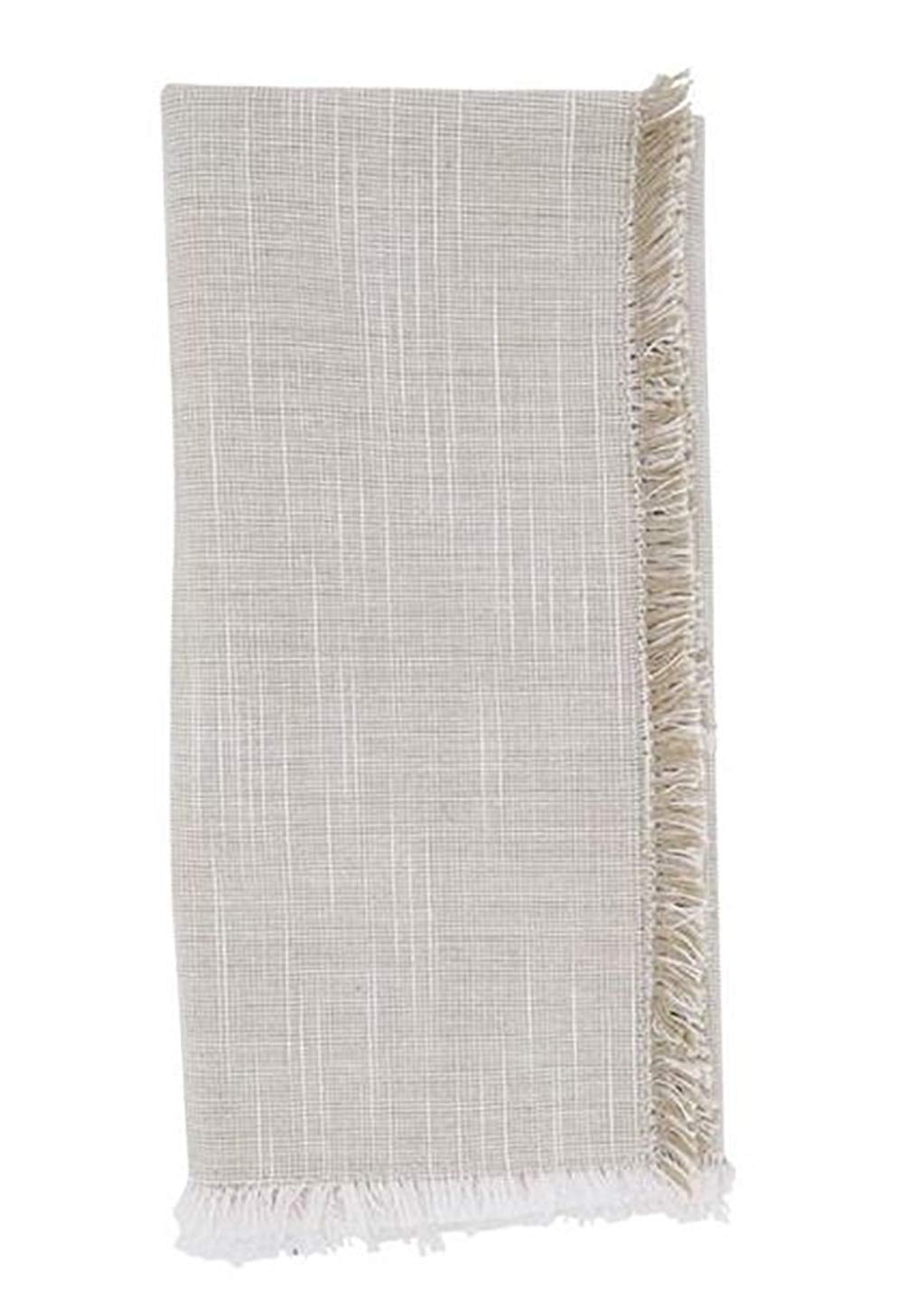 Fennco Styles Contemporary Striped Fringe Cotton Table Runner 13" W x 72" L - Blue Table Cover for Home, Dining Table Décor, Family Gathering, Banquets and Special Events