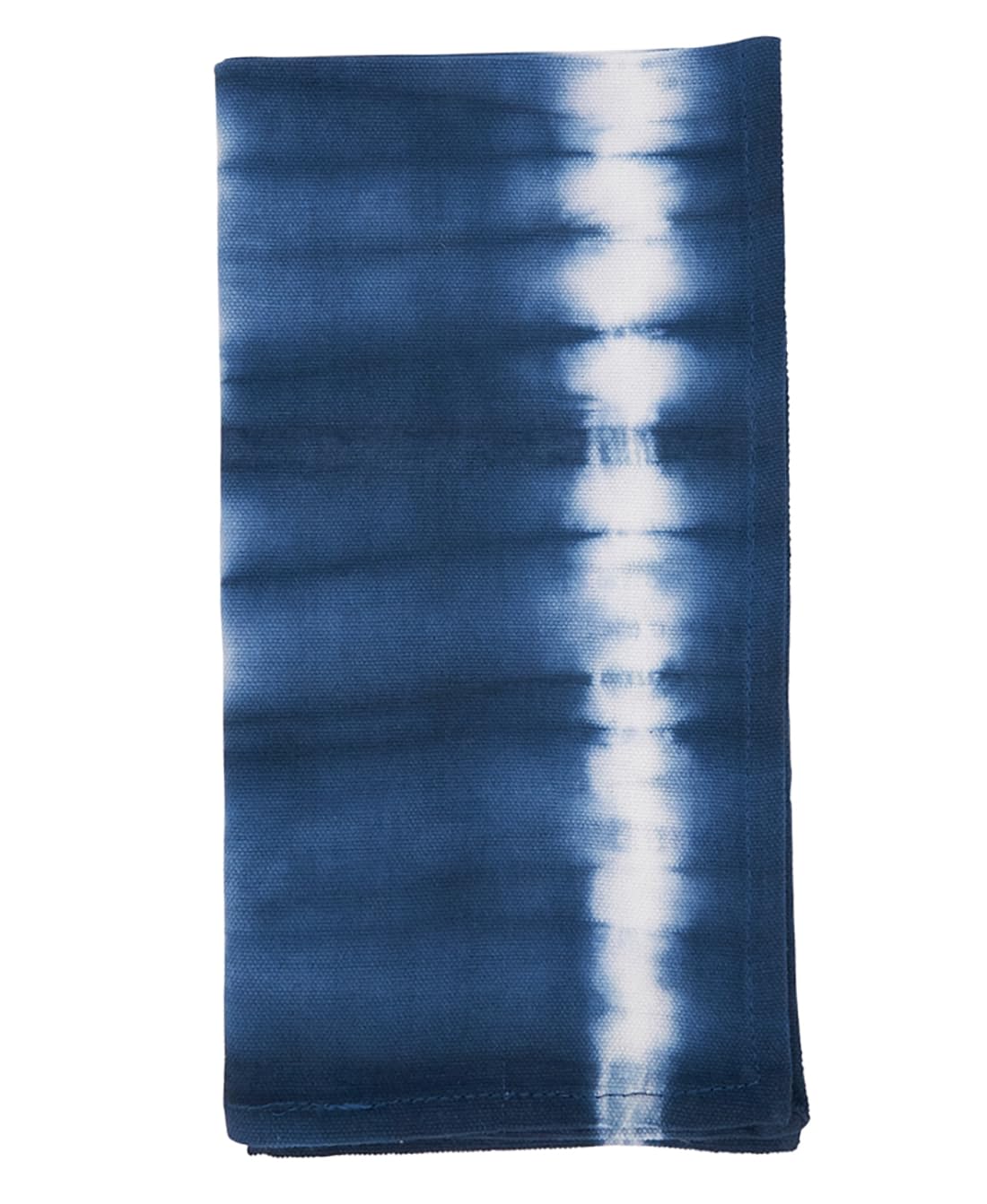 Fennco Styles Indigo Tie Dye Stripe Cotton Table Runner 16" W X 72" L