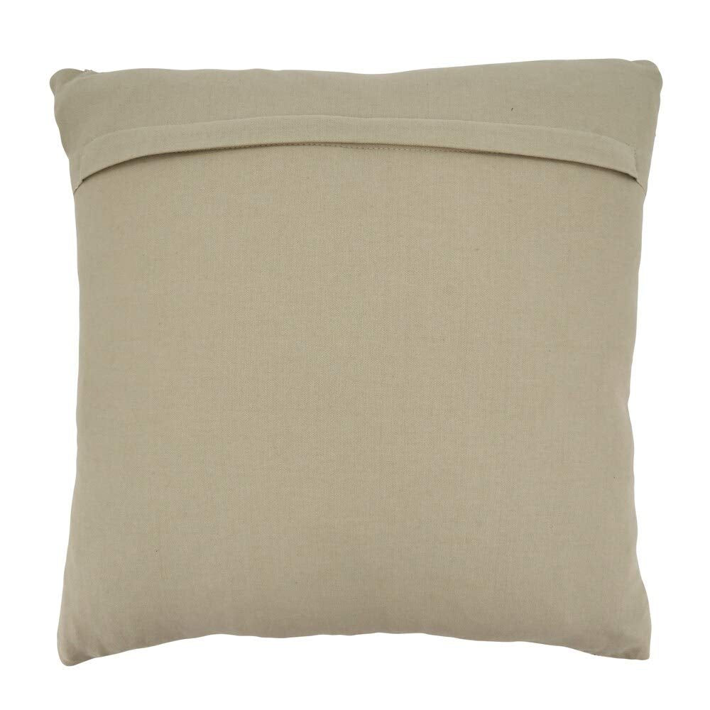 Fennco Styles Natural Net Design Pure Cotton Decorative Throw Pillow – Luxury Textured Cushion for Couch, Sofa, Bedroom, Office and Living Room Décor