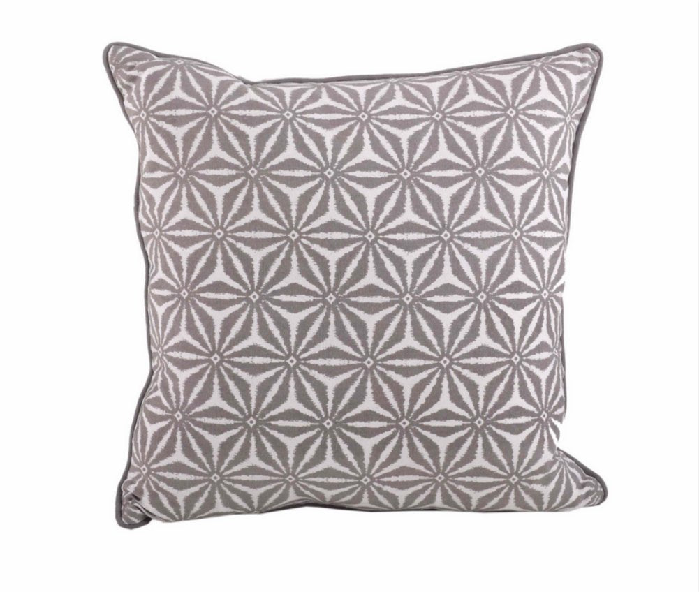 Fennco Styles Tile Down Filled Decorative Throw Pillow (Taupe case only)