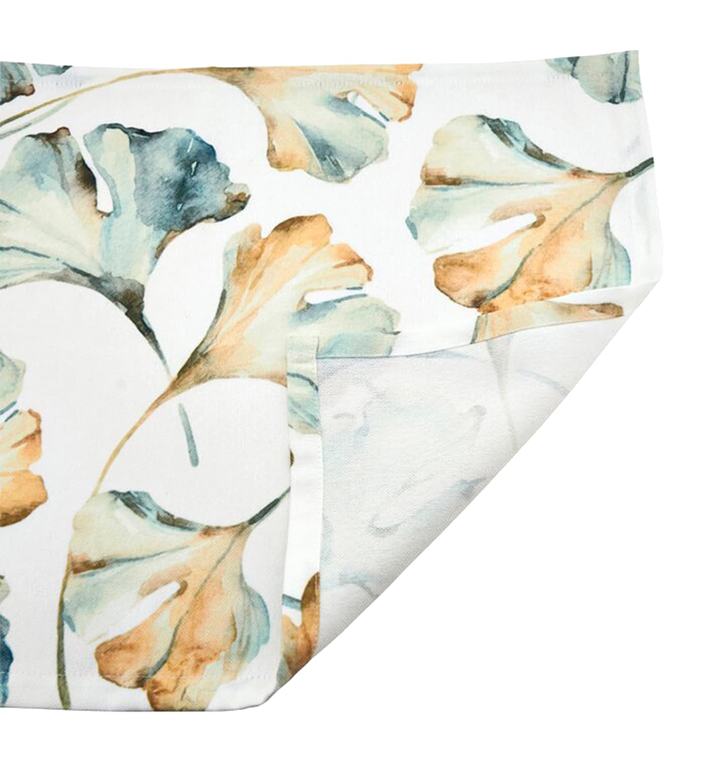 Fennco Styles Maidenhair Collection Cottage Watercolor Ginko Leaves 14 x 20 Inch Placemats, Set of 4 – Multicolor Place Mats for Thanksgiving Dinner, Family Gathering, Special Events and Home Décor