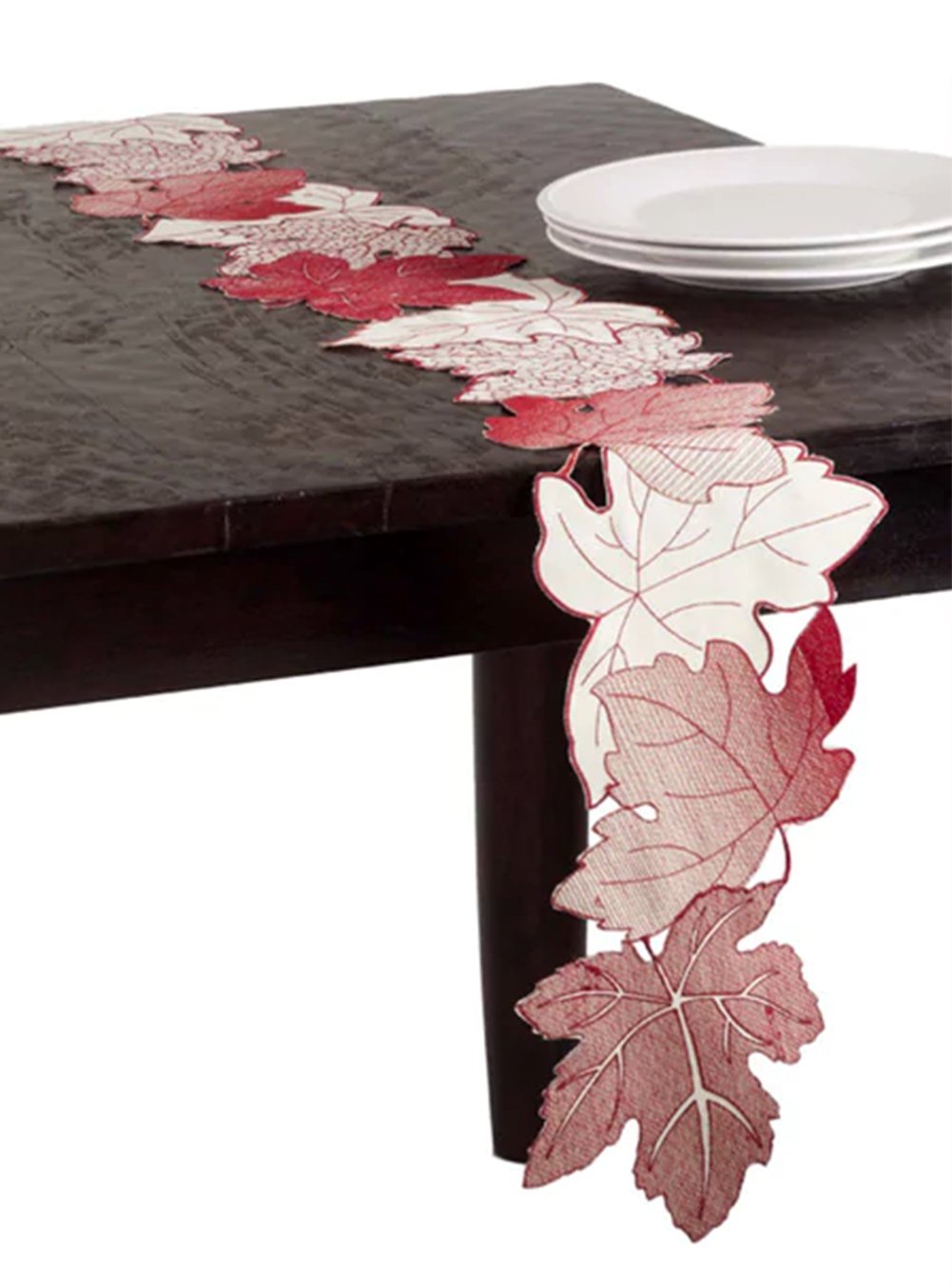 Fennco Styles Garden Multicolor Leaf Very Unique Table Runner - 8"x72"