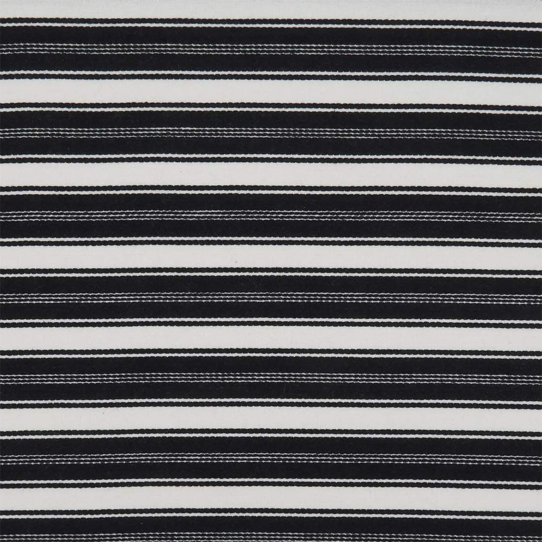 Fennco Styles Classic Striped Cotton Decorative Table Runner 16" W x 72" L - Black & White Table Cover for Banquets, Special Events, Everyday Use and Home Décor