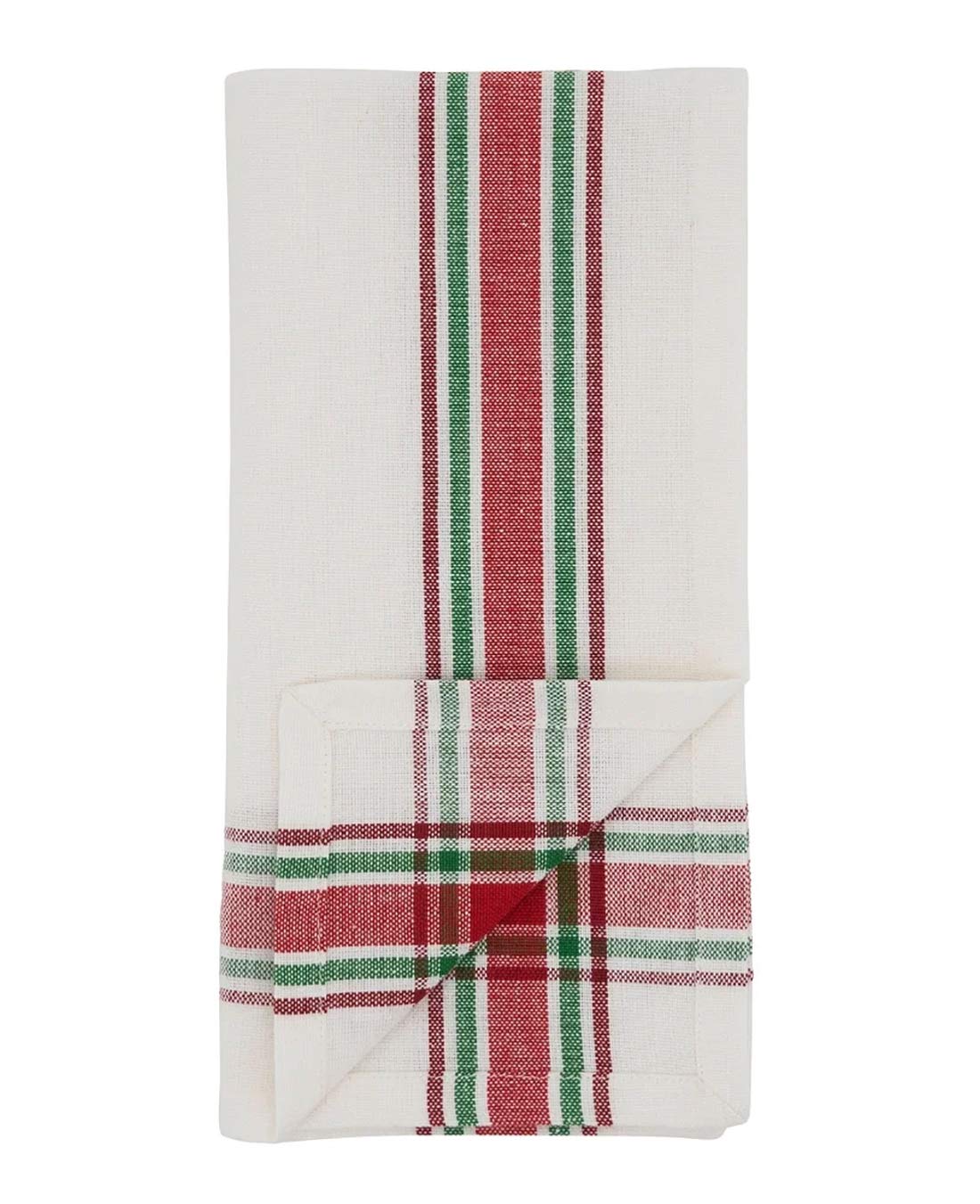 Fennco Styles Holiday Plaid Design 100% Cotton Tablecloth 70" W x 70" L - Red Green Table Cover for Home, Dining Table Decor, Banquet, Christmas and Special Event