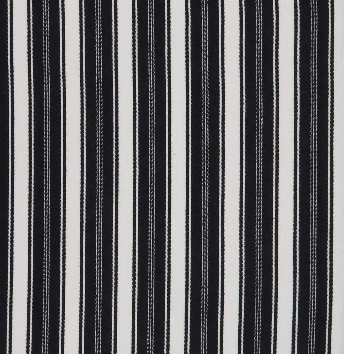 Fennco Styles Classic Striped Cotton Decorative Table Runner 16" W x 72" L - Black & White Table Cover for Banquets, Special Events, Everyday Use and Home Décor