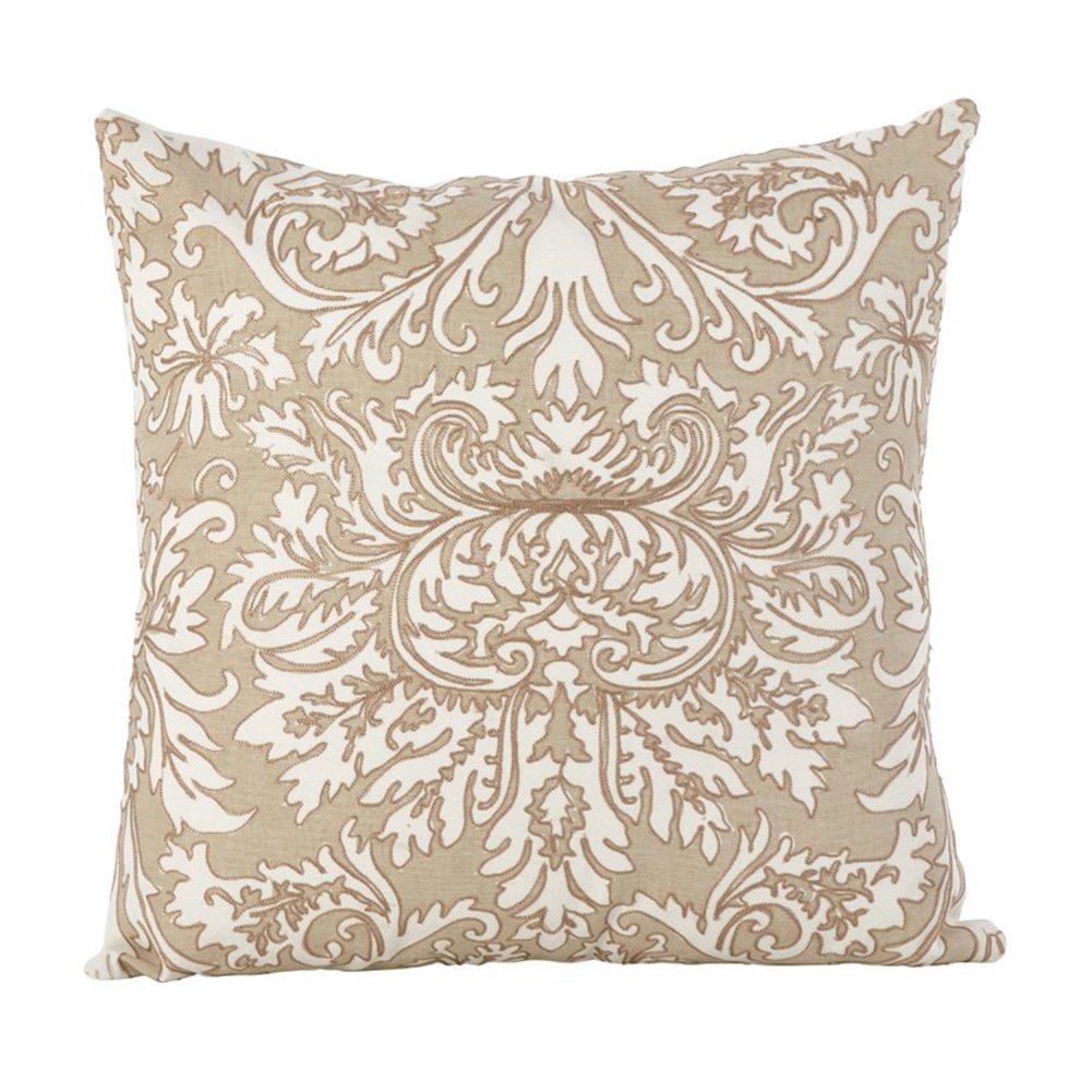 Fennco Styles Emmeline Medallion Design Decorative Throw Pillow (18" Square)