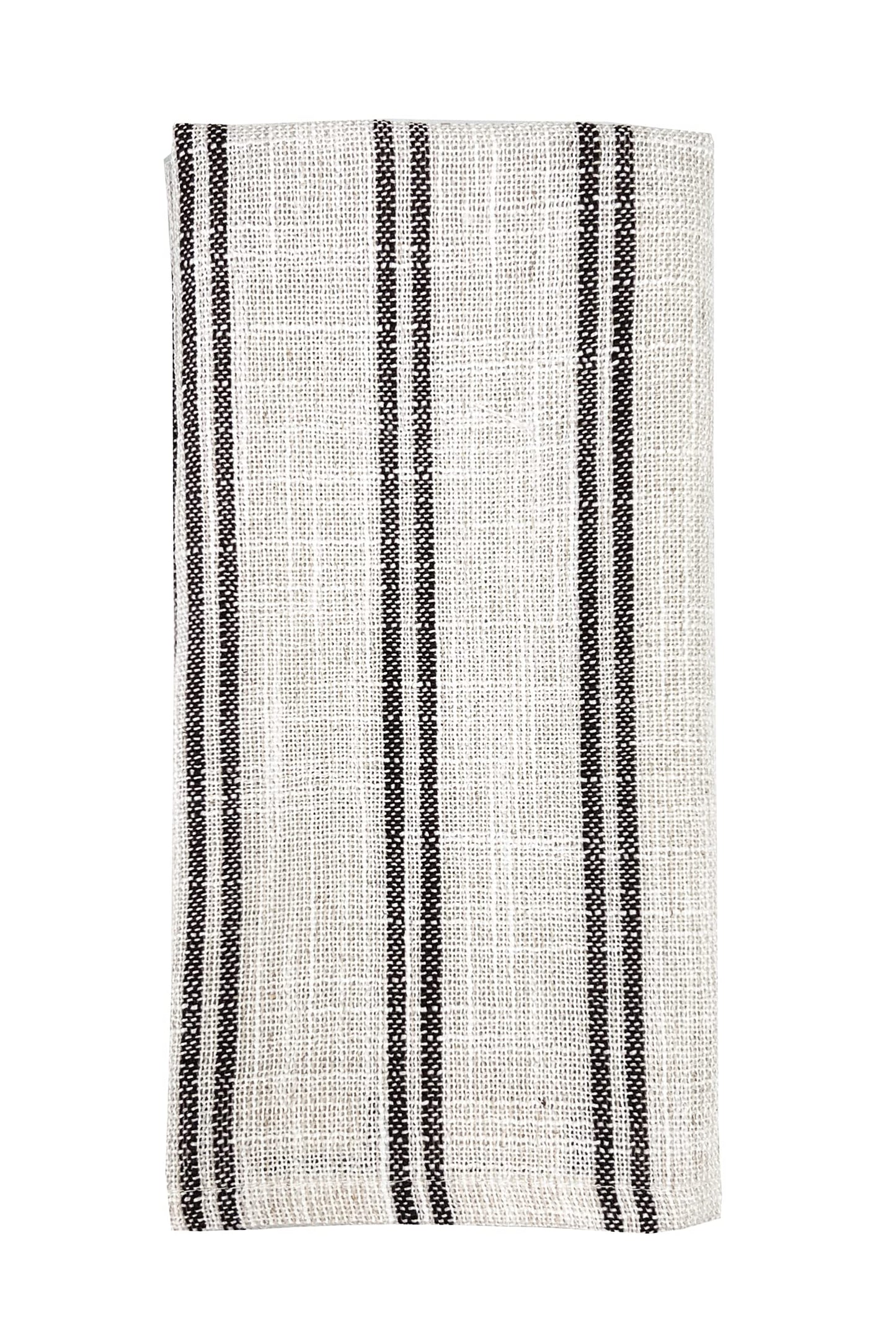 Fennco Styles Modern Striped Linen Blend Table Runner 16" W x 54" L - Beige Woven Table Cover for Home Décor, Dining Table, Banquets, Family Gathering and Special Events