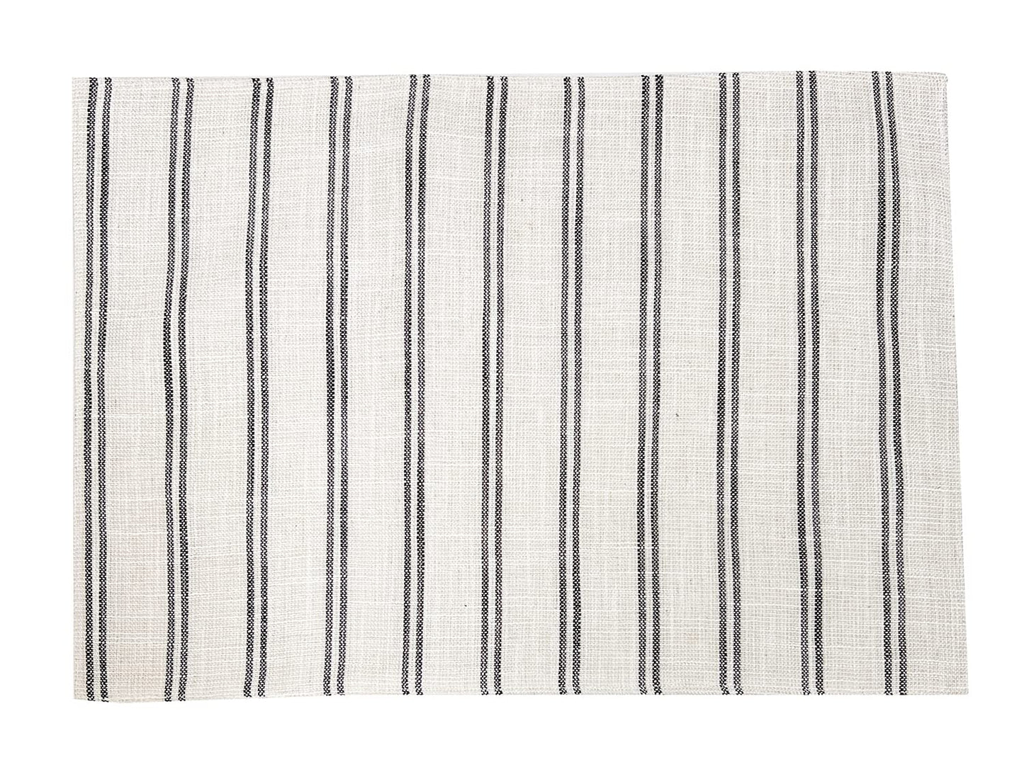 Fennco Styles Modern Striped Linen Blend Table Runner 16" W x 54" L - Beige Woven Table Cover for Home Décor, Dining Table, Banquets, Family Gathering and Special Events