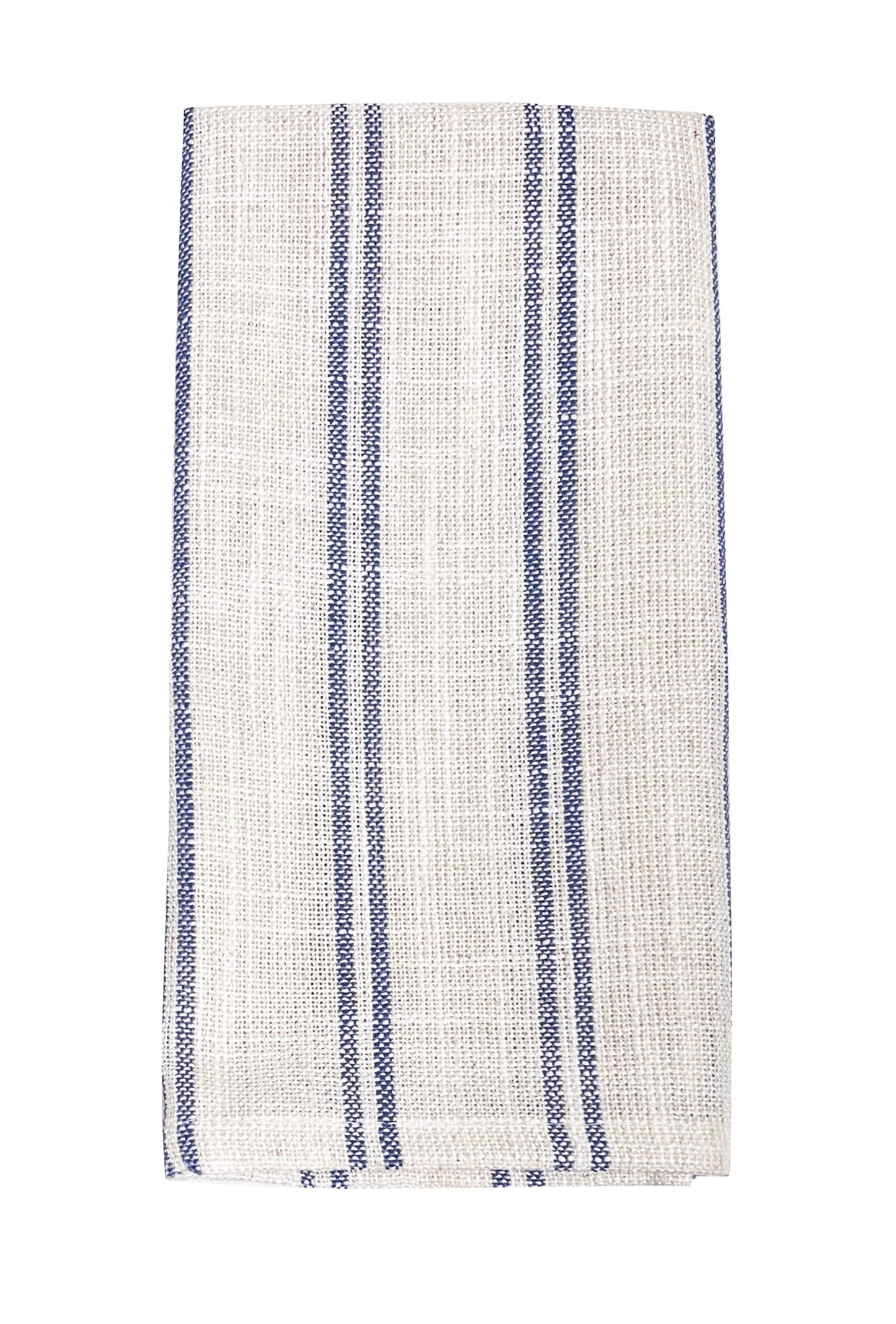 Fennco Styles Modern Striped Linen Blend Table Runner 16" W x 54" L - Beige Woven Table Cover for Home Décor, Dining Table, Banquets, Family Gathering and Special Events