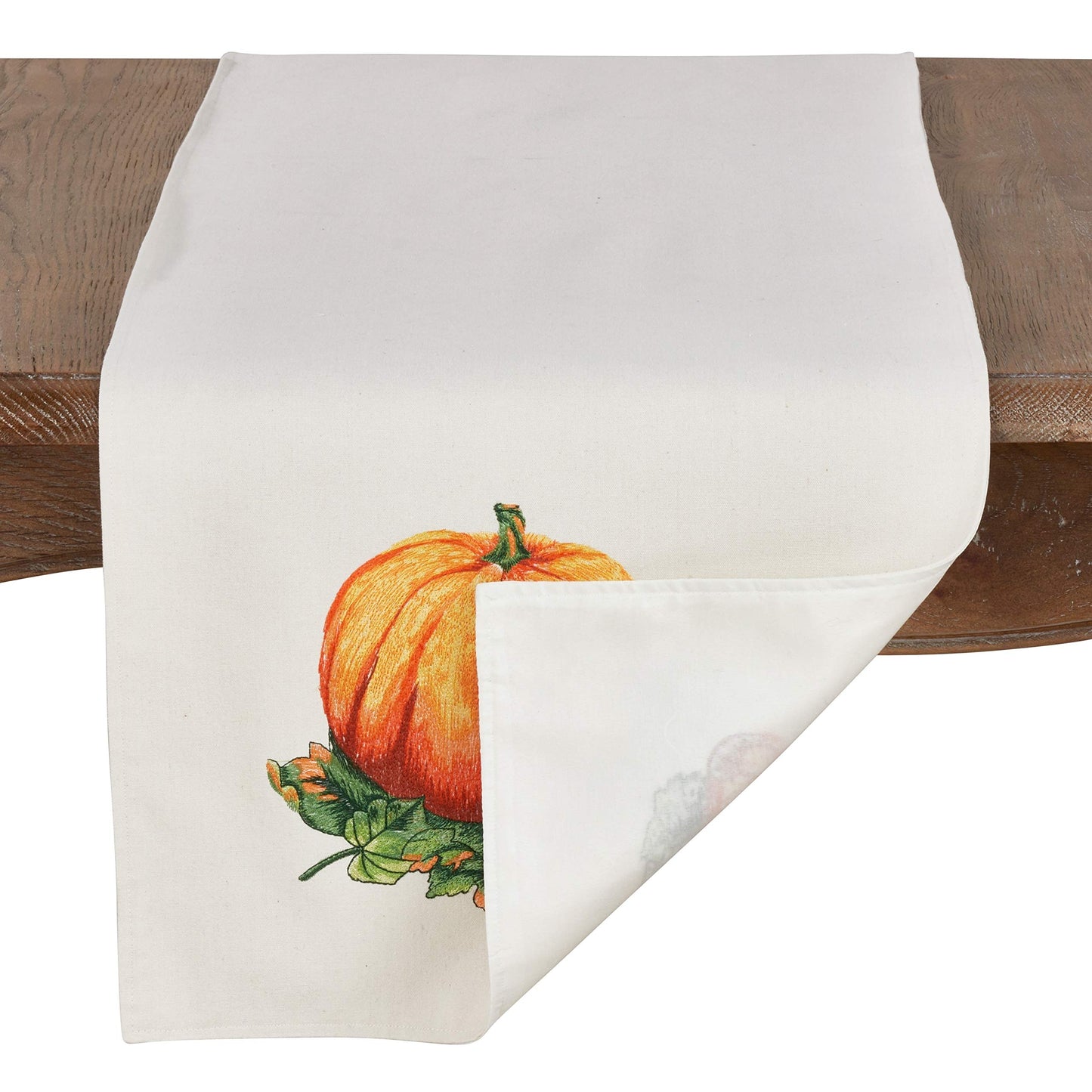 Fennco Styles Holiday Thanksgiving Pumpkin Patch Pillow, Table Runner