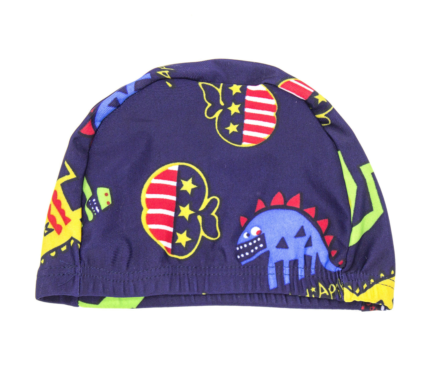 stylesilove Kids Boy Cartoon Dinosaur Shark Rashguard Top & Swim Shorts with Hat 3 pcs Set