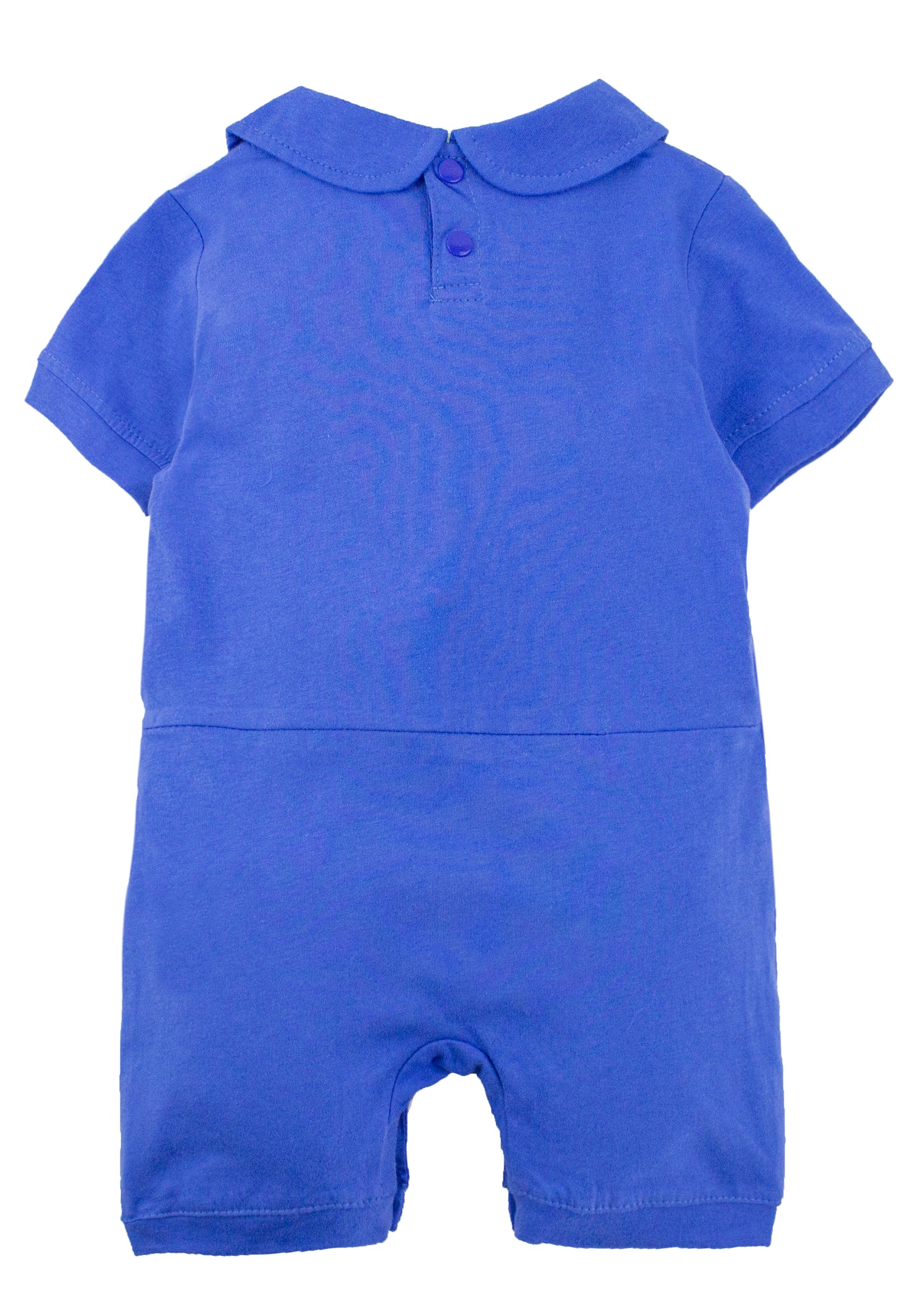 Blue Baby Racer Cotton Costume Romper