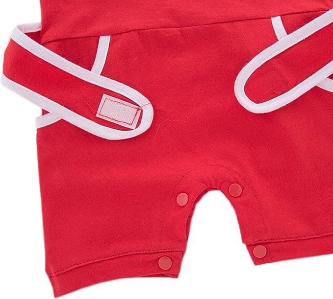 Red Baby Racer Cotton Costume Romper
